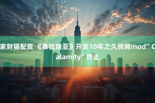 家财猫配资 《泰拉瑞亚》开发10年之久民间mod”Calamity”终止